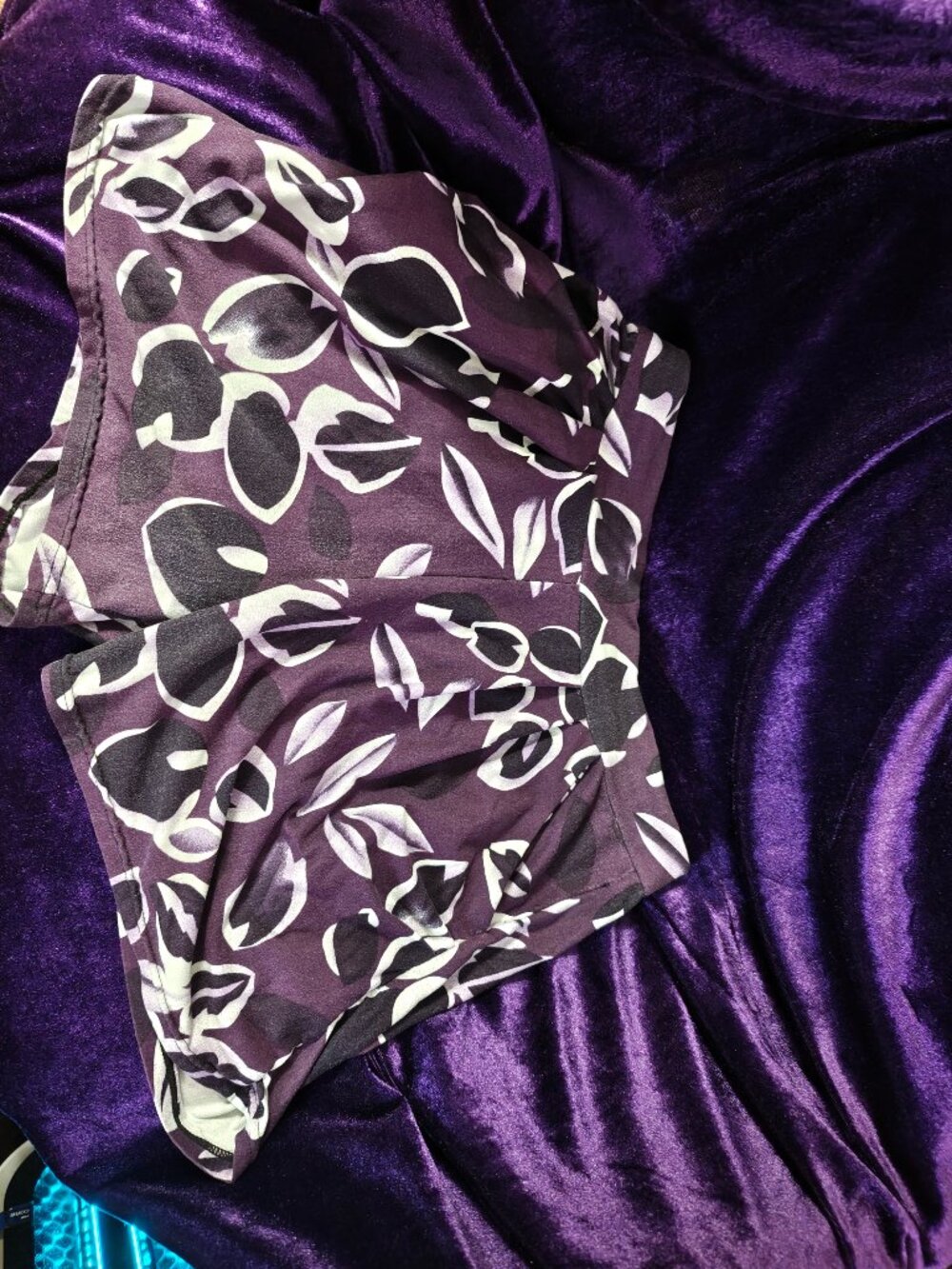 Purple and White Shorts - Size Sm/Md